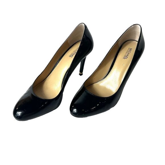MICHAEL Michael Kors Womens 8M Pumps Black Patent Leather Slip On Stiletto Heels - Picture 3 of 11